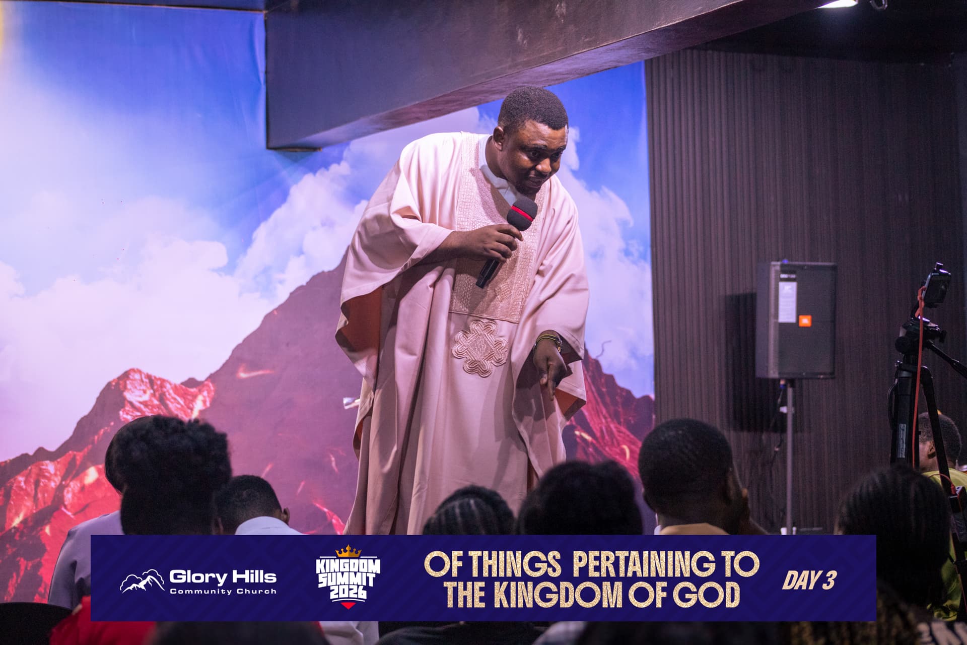 Pastor Tobi Omojowo ministering at Kingdom Summit